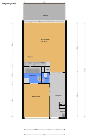 Floorplan - Evenaar 12, 7891 CE Klazienaveen